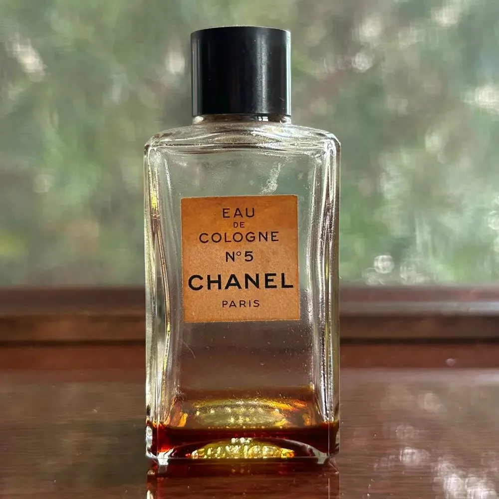 Vintage CHANEL No. 5 Eau de Cologne Empty Collectible Bottle